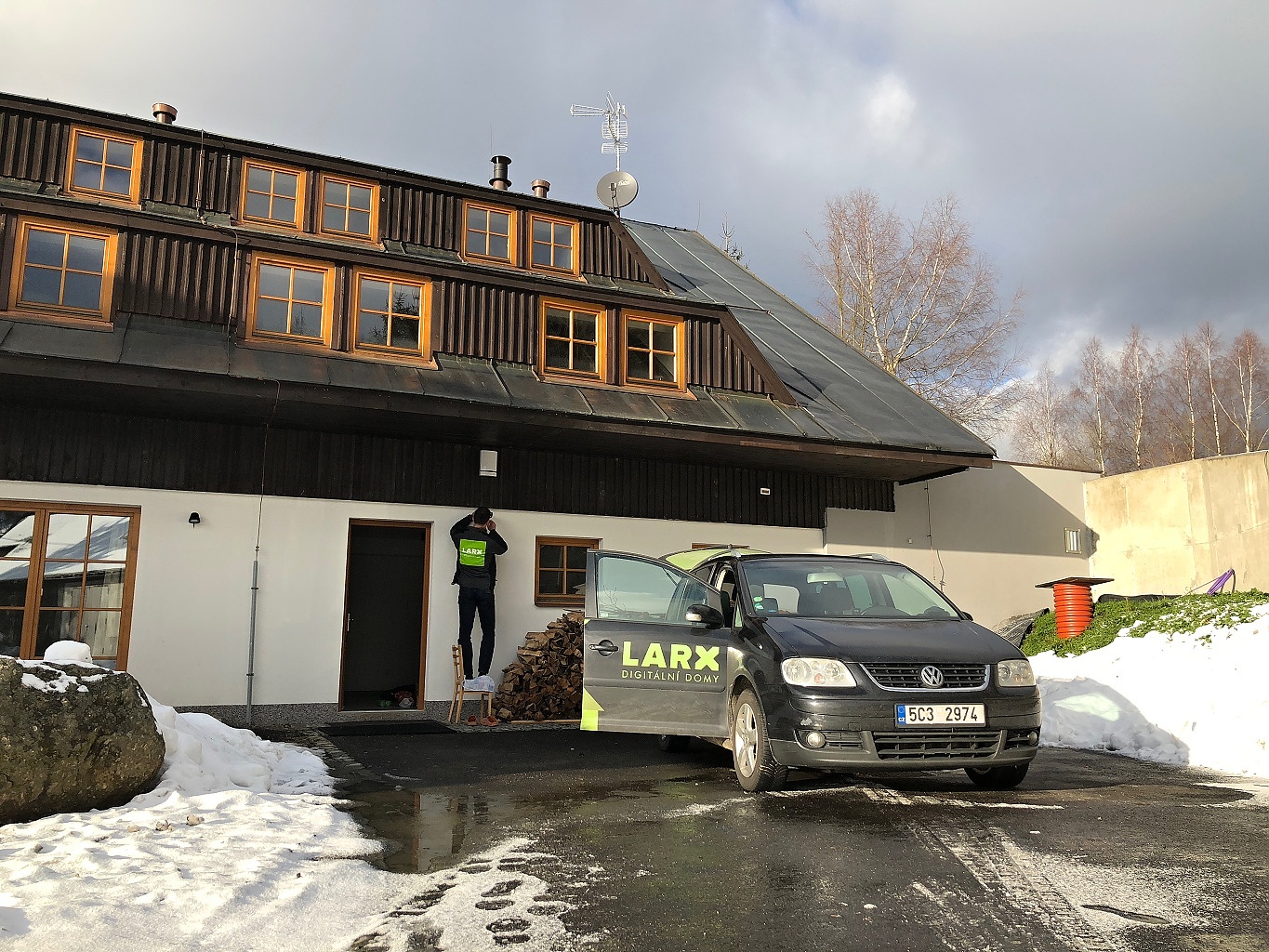 Rekonstruktion einer Berghütte in Hrabětice im Isergebirge 3/15